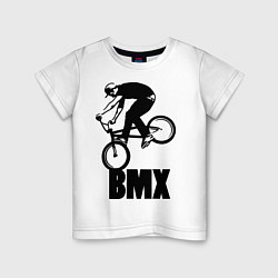 Футболка хлопковая детская BMX 3 цвета белый — фото 1