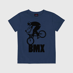 Футболка хлопковая детская BMX 3, цвет: тёмно-синий
