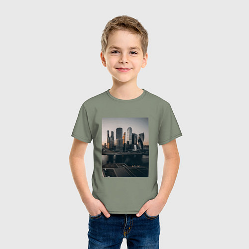 Детская футболка Moscow City / Авокадо – фото 3