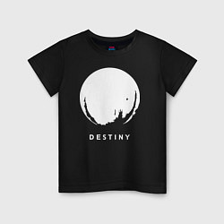 Футболка хлопковая детская Destiny Planet, цвет: черный