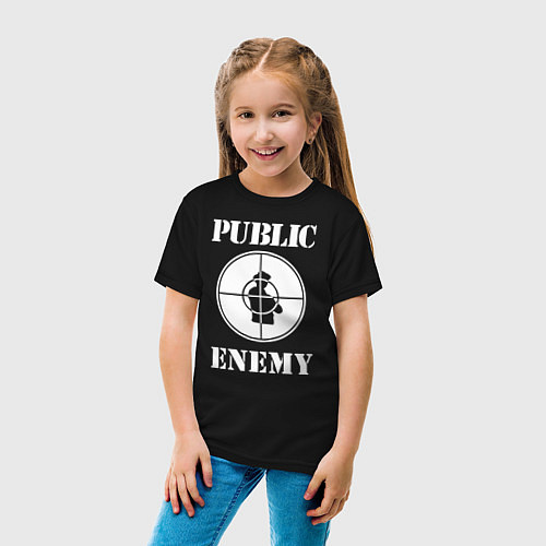 Детская футболка Public Enemy / Черный – фото 4