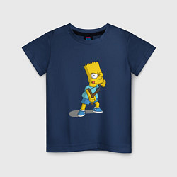 Футболка хлопковая детская Bad Bart, цвет: тёмно-синий