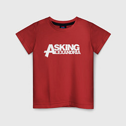 Футболка хлопковая детская Asking Alexandria, цвет: красный