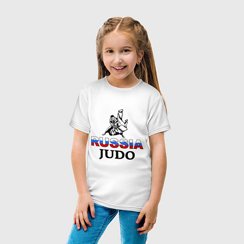 Детская футболка Russia judo / Белый – фото 4