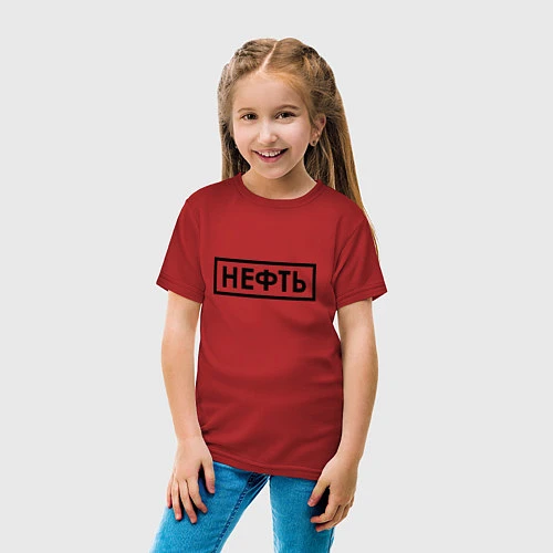 Детская футболка Нефть / Красный – фото 4