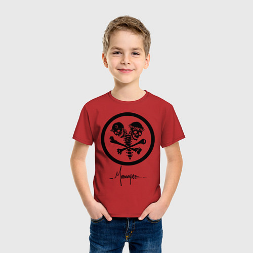 Детская футболка Mudvayne (logo) / Красный – фото 3