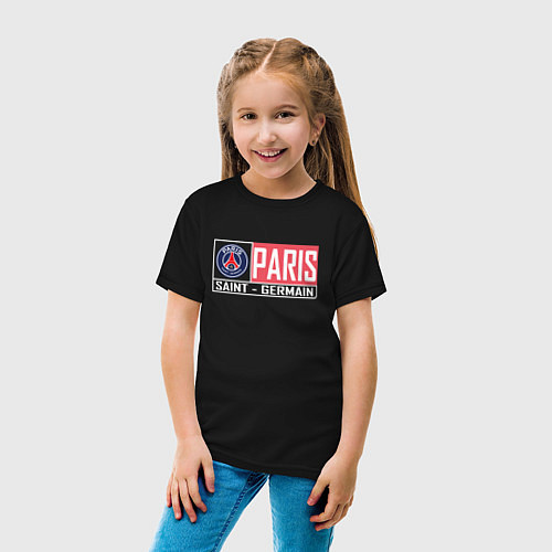 Детская футболка Paris Saint-Germain - New collections / Черный – фото 4