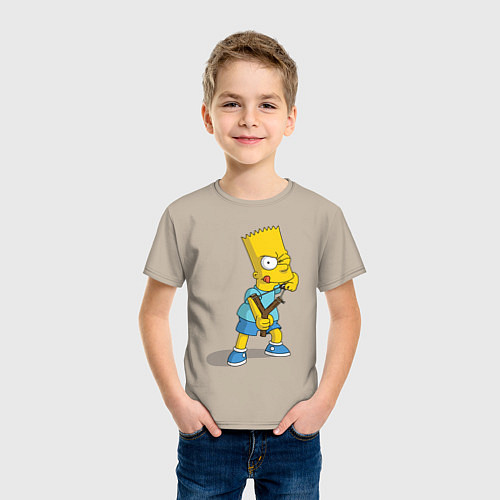 Детская футболка Bart Bully / Миндальный – фото 3