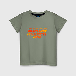 Футболка хлопковая детская Blade Runner 2049, цвет: авокадо