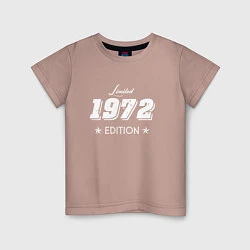 Футболка хлопковая детская Limited Edition 1972, цвет: пыльно-розовый