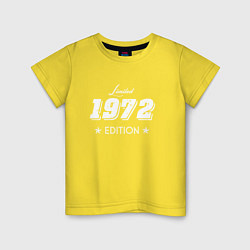Футболка хлопковая детская Limited Edition 1972, цвет: желтый