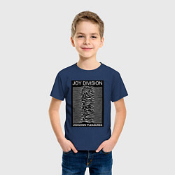 Футболка хлопковая детская Joy Division: Unknown Pleasures, цвет: тёмно-синий — фото 2