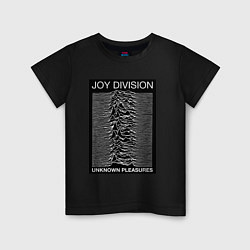 Футболка хлопковая детская Joy Division: Unknown Pleasures цвета черный — фото 1