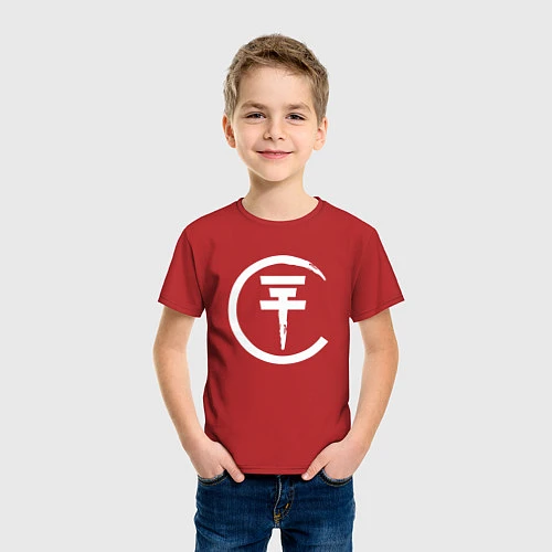 Детская футболка Tokio Hotel: White Symbol / Красный – фото 3