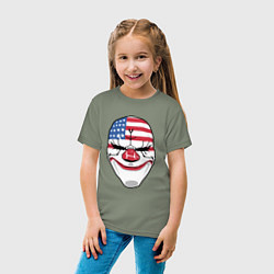 Футболка хлопковая детская American Mask, цвет: авокадо — фото 2