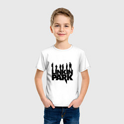 Футболка хлопковая детская Linkin Park, цвет: белый — фото 2