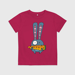 Детская футболка Заяц с морковкой