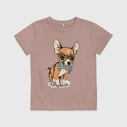 Детская футболка Чихуахуа с бабочкой