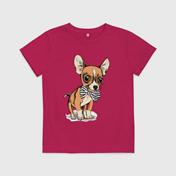 Детская футболка Чихуахуа с бабочкой