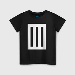 Футболка хлопковая детская Paramore Symbol, цвет: черный