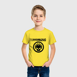 Футболка хлопковая детская The Offspring, цвет: желтый — фото 2
