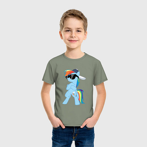 Детская футболка Крутая пони / Авокадо – фото 3