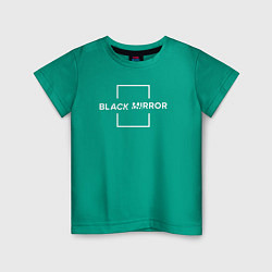 Футболка хлопковая детская Black Mirror, цвет: зеленый