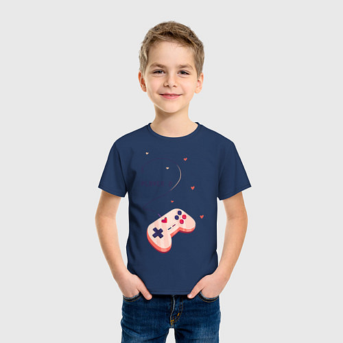 Детская футболка Perfect Team: Player 1 / Тёмно-синий – фото 3