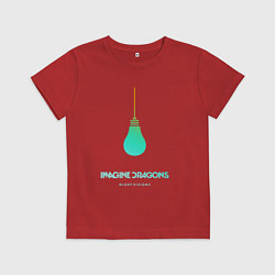 Футболка хлопковая детская Imagine Dragons: Night Visions, цвет: красный
