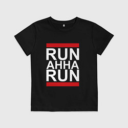 Футболка хлопковая детская Run Анна Run, цвет: черный