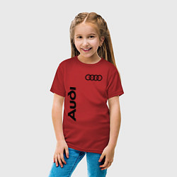 Футболка хлопковая детская Audi Style, цвет: красный — фото 2