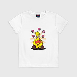 Футболка хлопковая детская Homer Relax, цвет: белый