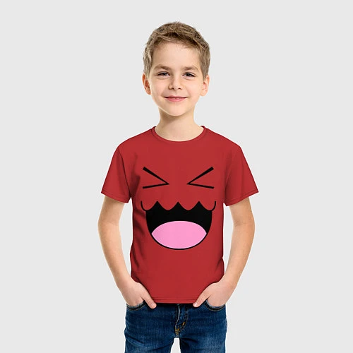 Детская футболка Rofl Face / Красный – фото 3