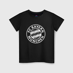 Футболка хлопковая детская FC Bayern Munchen, цвет: черный