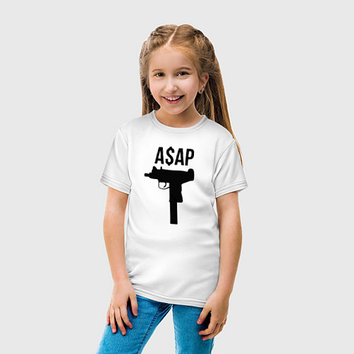 Детская футболка ASAP Gangster / Белый – фото 4