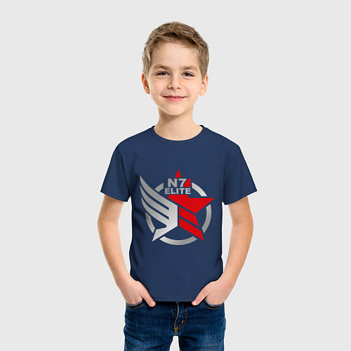 Детская футболка N7 Elite / Тёмно-синий – фото 3