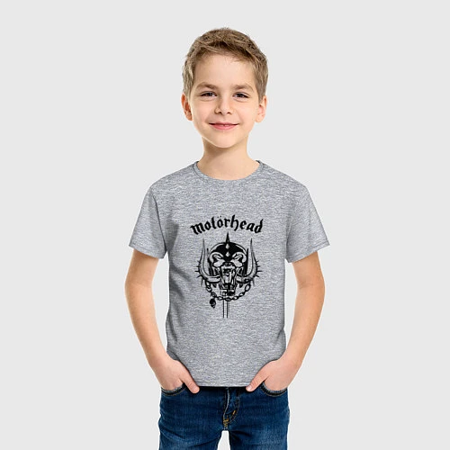 Детская футболка Motrhead: Black Devil / Меланж – фото 3