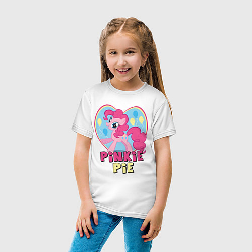 Детская футболка Pinkie Pie: in my heart / Белый – фото 4