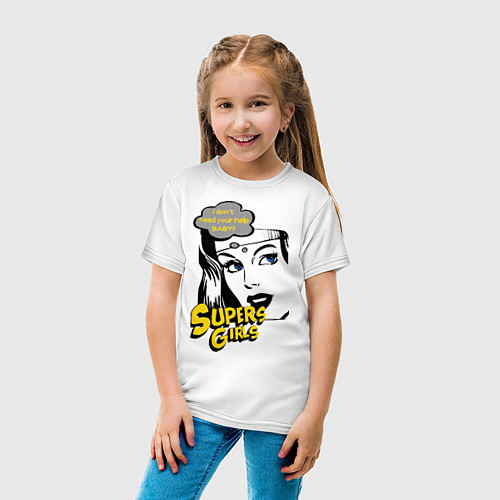 Детская футболка Supers Girls / Белый – фото 4