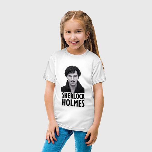Детская футболка Sherlock Holmes / Белый – фото 4