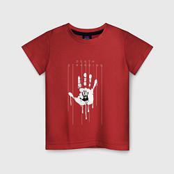 Футболка хлопковая детская Death Stranding: Hand, цвет: красный