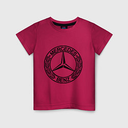 Футболка хлопковая детская Mercedes-Benz, цвет: маджента