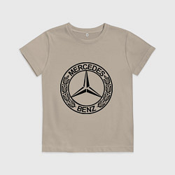 Футболка хлопковая детская Mercedes-Benz, цвет: миндальный