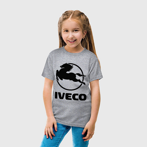 Детская футболка Iveco / Меланж – фото 4