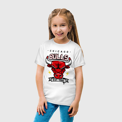 Детская футболка Chicago Bulls est. 1966 / Белый – фото 4