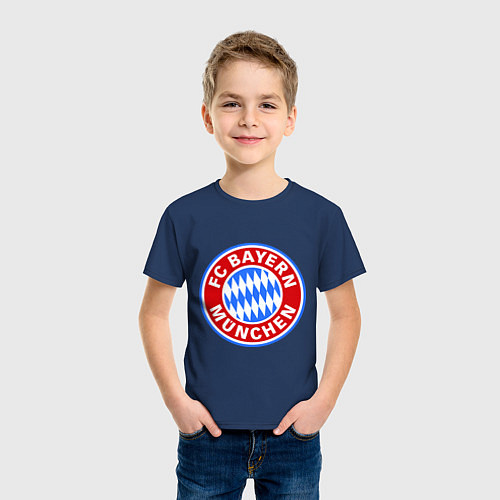 Детская футболка Bayern Munchen FC / Тёмно-синий – фото 3