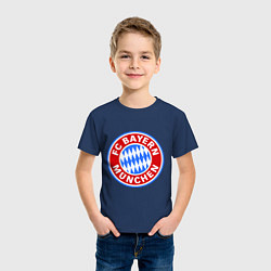 Футболка хлопковая детская Bayern Munchen FC, цвет: тёмно-синий — фото 2