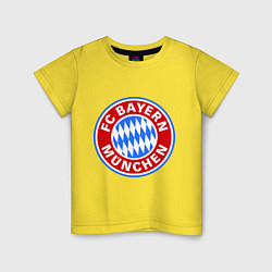 Футболка хлопковая детская Bayern Munchen FC, цвет: желтый