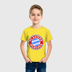 Футболка хлопковая детская Bayern Munchen FC, цвет: желтый — фото 2