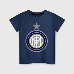 Футболка хлопковая детская Inter FC, цвет: тёмно-синий